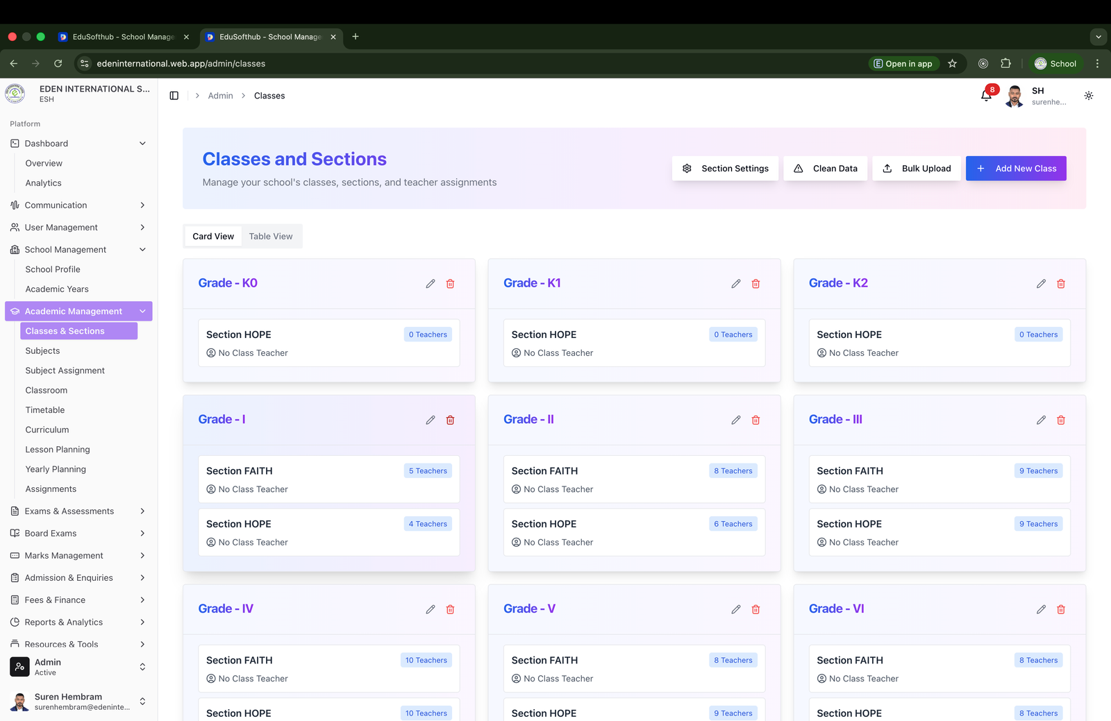 EduSoftHub Dashboard